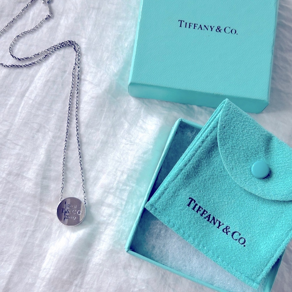 Tiffany & Co. 1837 Concave Disc Pendant Necklace